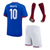 MBAPPE #10 France Home Kids Soccer Jerseys Full Kit EURO 2024