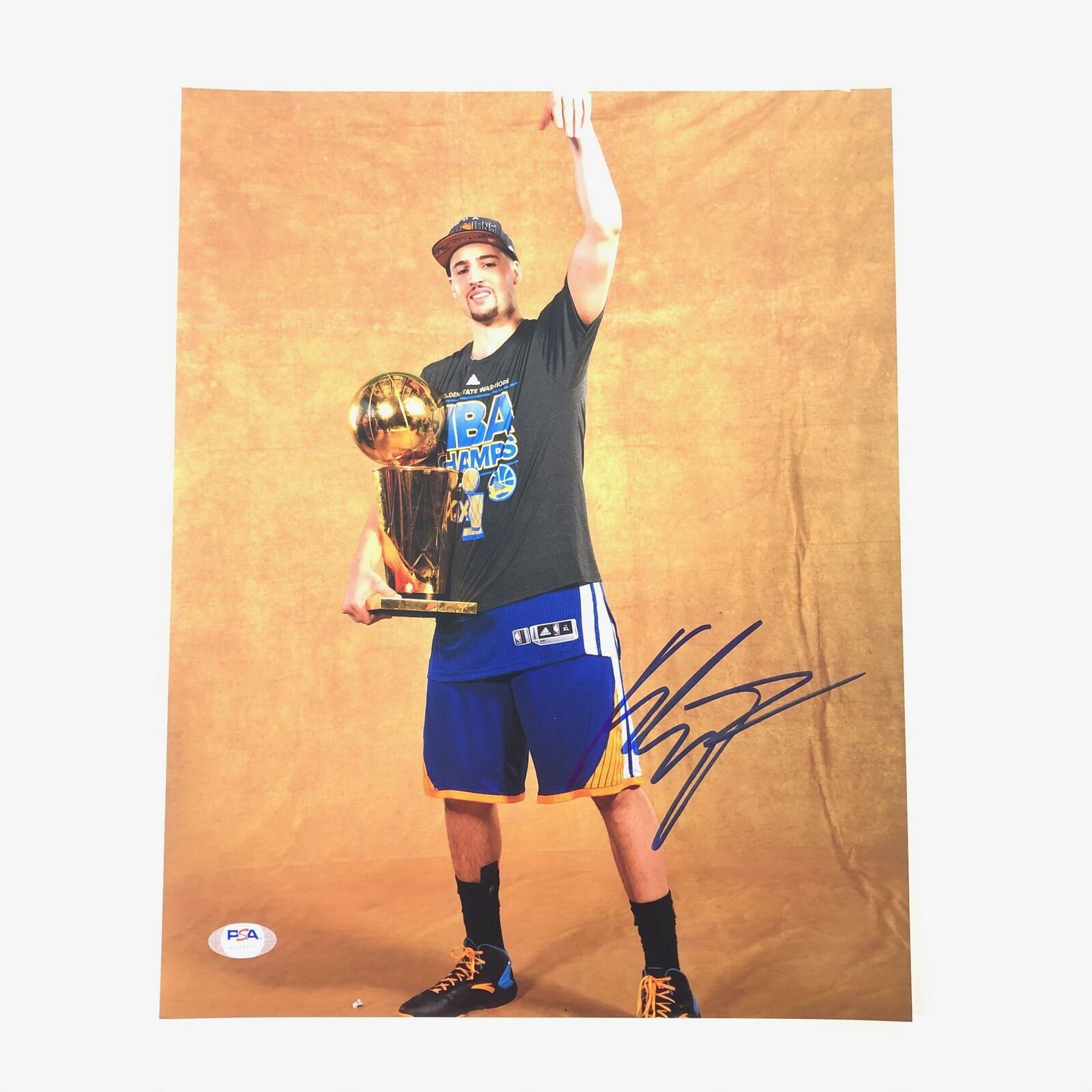 Klay Thompson signed 11x14 Photo Poster painting PSA/DNA Golden State Warriors Autographed