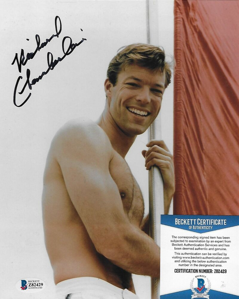 Richard Chamberlain Original Signed 8X10 Photo Poster painting w/Beckett