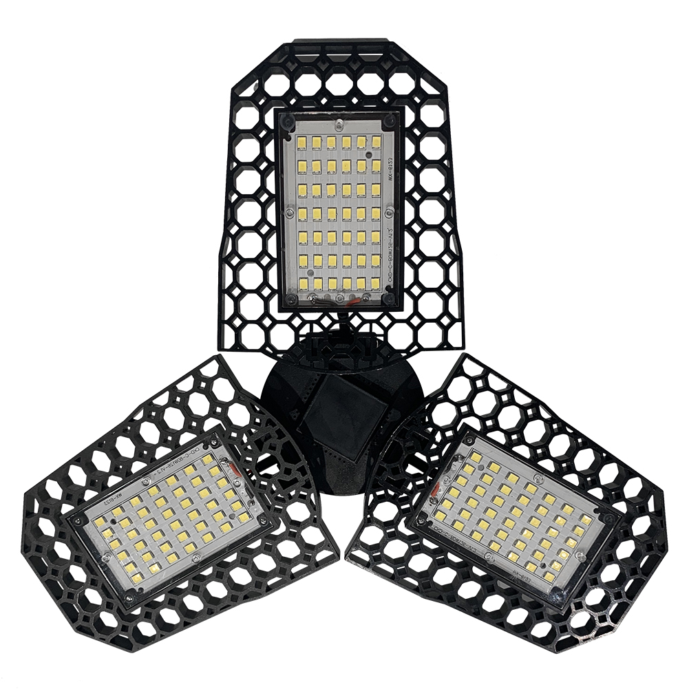 

E27 3-Leaf 126 LED Deformable Garage Folding-Night Light, 501 Original