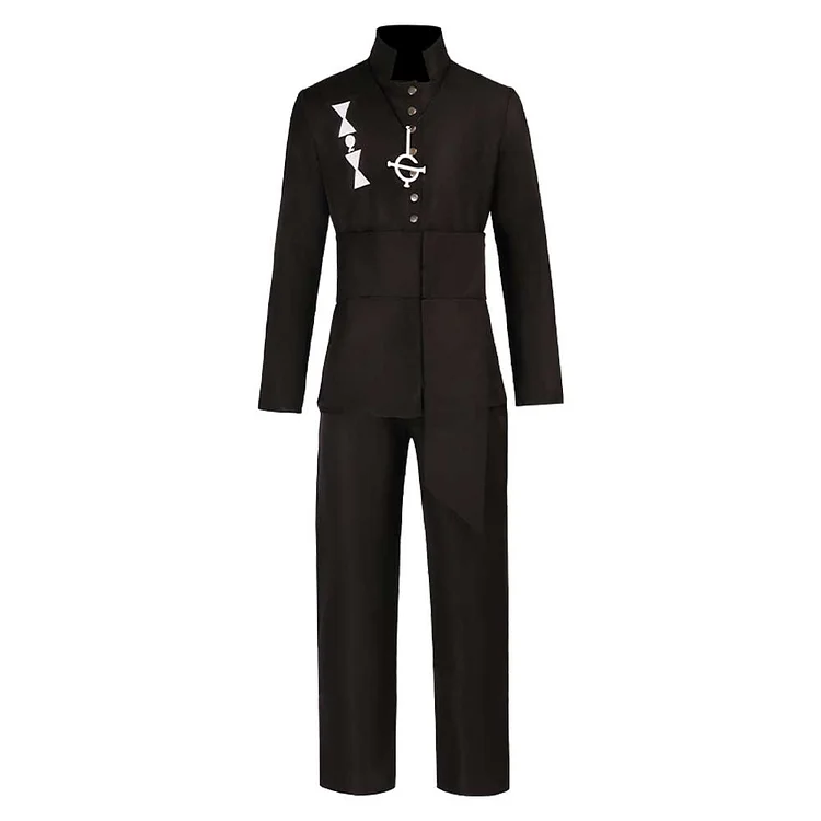 Ghost Aether Black Suit Outfits Cosplay Stage Costume Carnival Suit