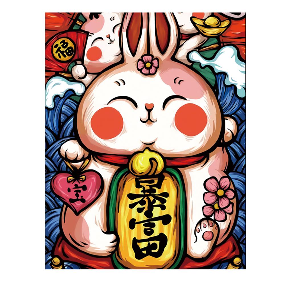 

Rabbit - 11CT Stamped Cross Stitch - 40*50CM, 501 Original