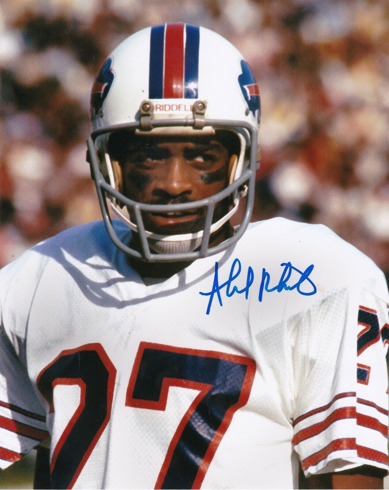 AHMAD RASHAD BUFFALO BILLS ACTION SIGNED 8x10