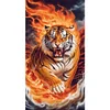 (40*70cm)Tiger - Full Round Drill Diamond Painting