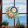 Acrylic 2D Flat DIY Sun Moon Flower Hanging Diamond Art Kits Wall Door Decor