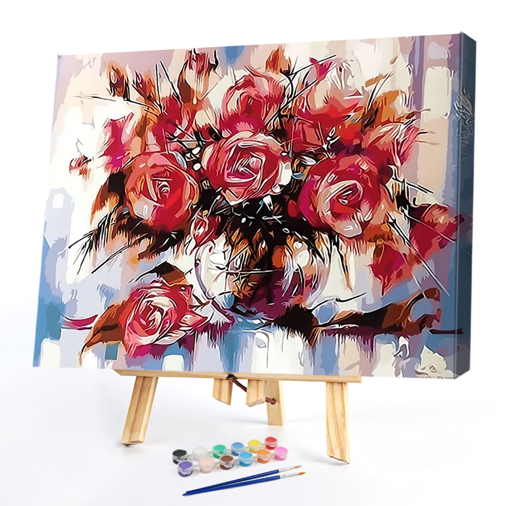 

40x50cm - Paint By Numbers Flower, 501 Original