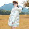 Kids Girl Winter Silver Jacket Christmas Snowsuit Coats Long Parka