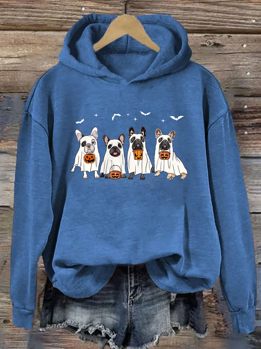 Frenchie Ghost Dog Hoodie 