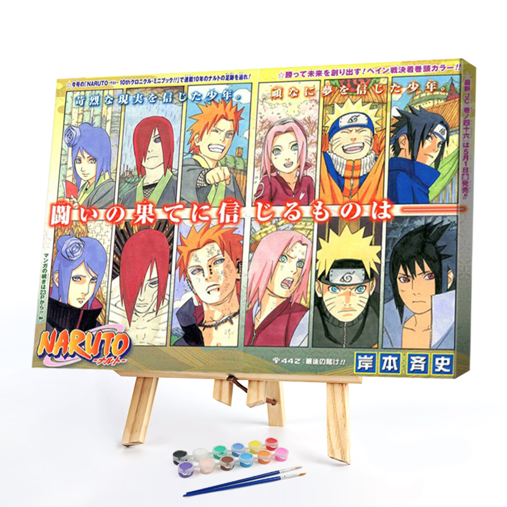 

60*40CM - Paint By Numbers - Cartoon Naruto (Big Size), 501 Original