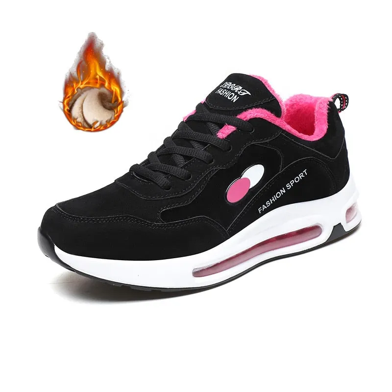 Nine o'clock Winter Warm Casual Shoes for Women Outdoor Anti-skid Sneakers Fashion Quality Zapatillas Mujer New All-match Flats