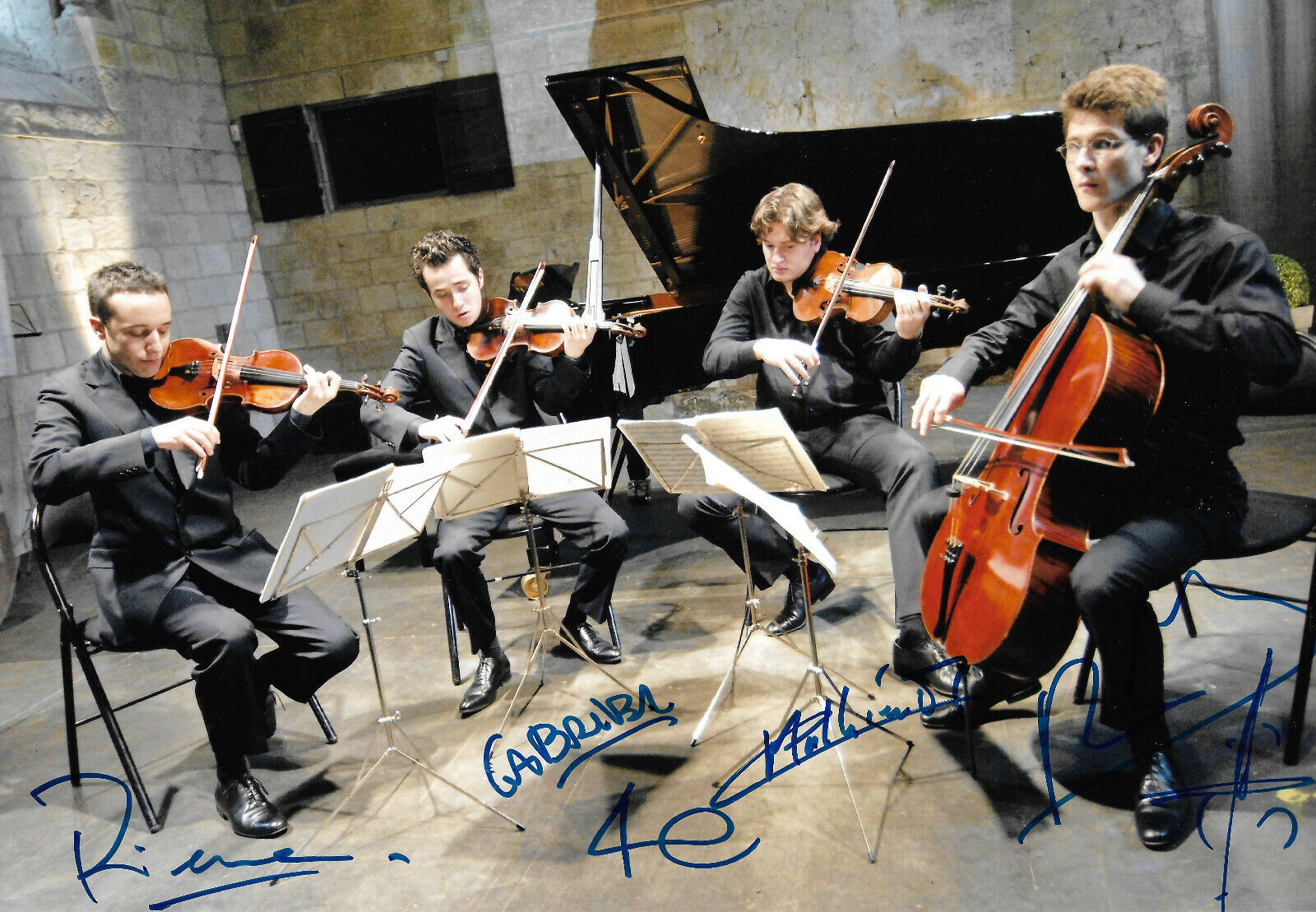 Quatuor Ebene signed 8x12 inch Photo Poster painting autographs