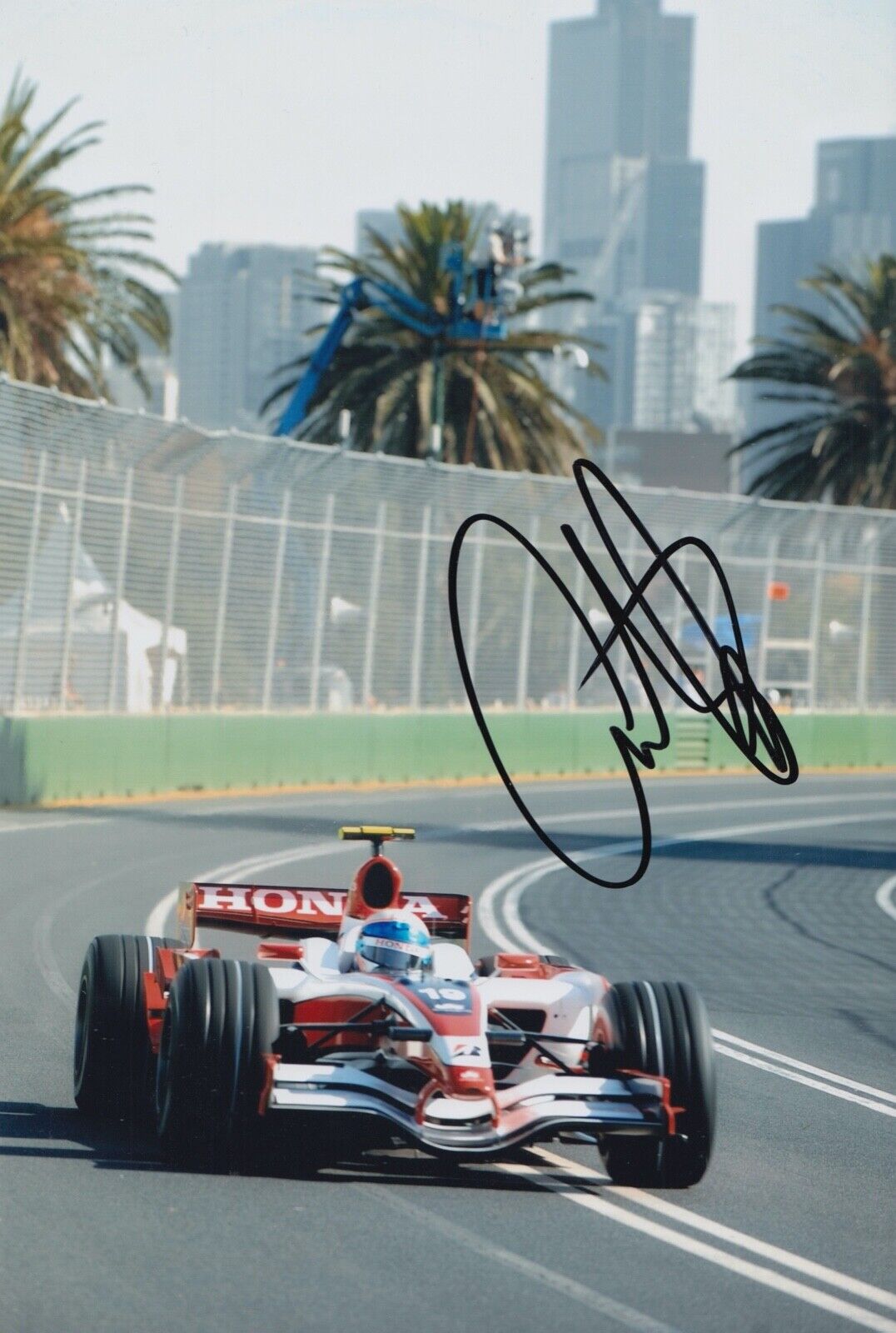 Anthony Davidson Hand Signed 12x8 Photo Poster painting F1 Autograph Super Aguri F1 2