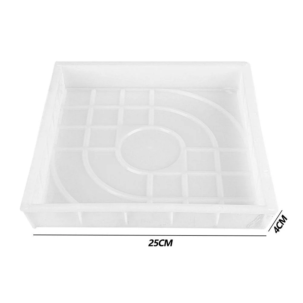 Garden Pavement Mold DIY Manually Propylene Paving Concrete Mould (Square)