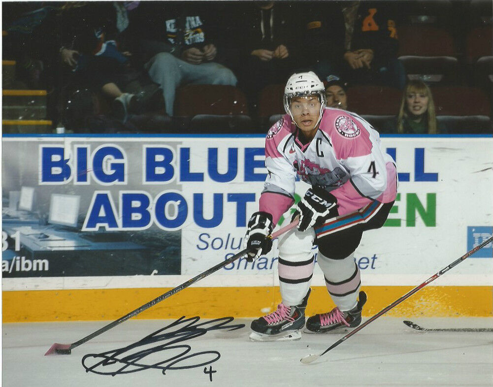 Kelowna Rockets Madison Bowey Signed Autographed 8x10 Photo Poster painting COA A