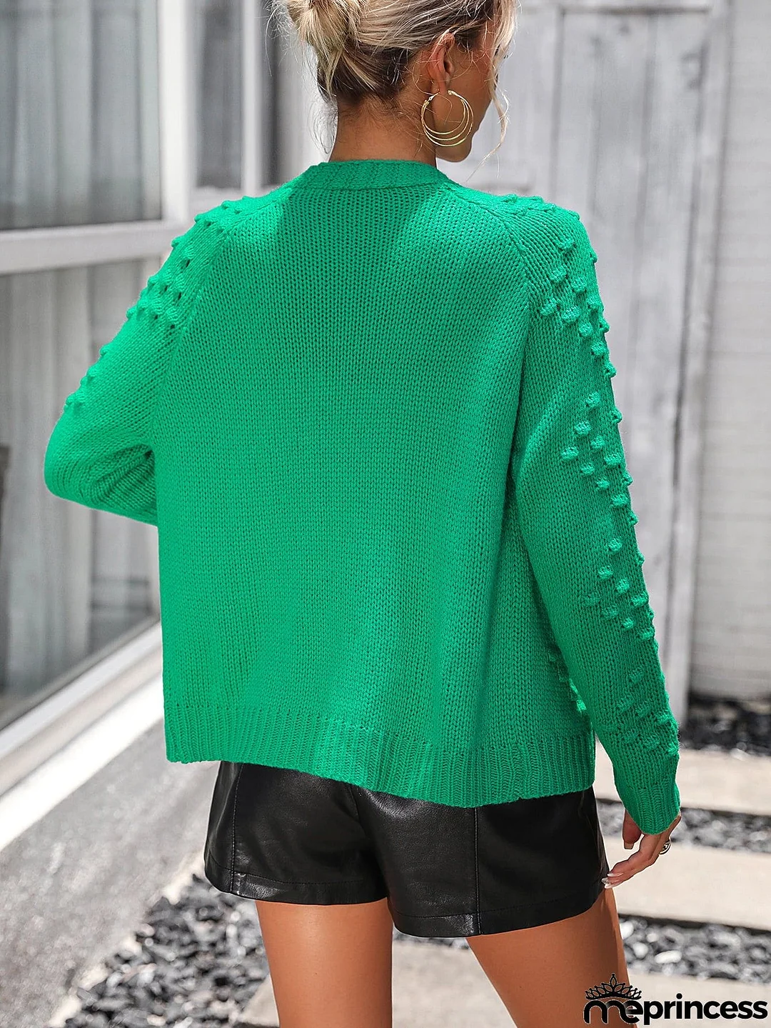 Open Front Long Sleeve Cardigan