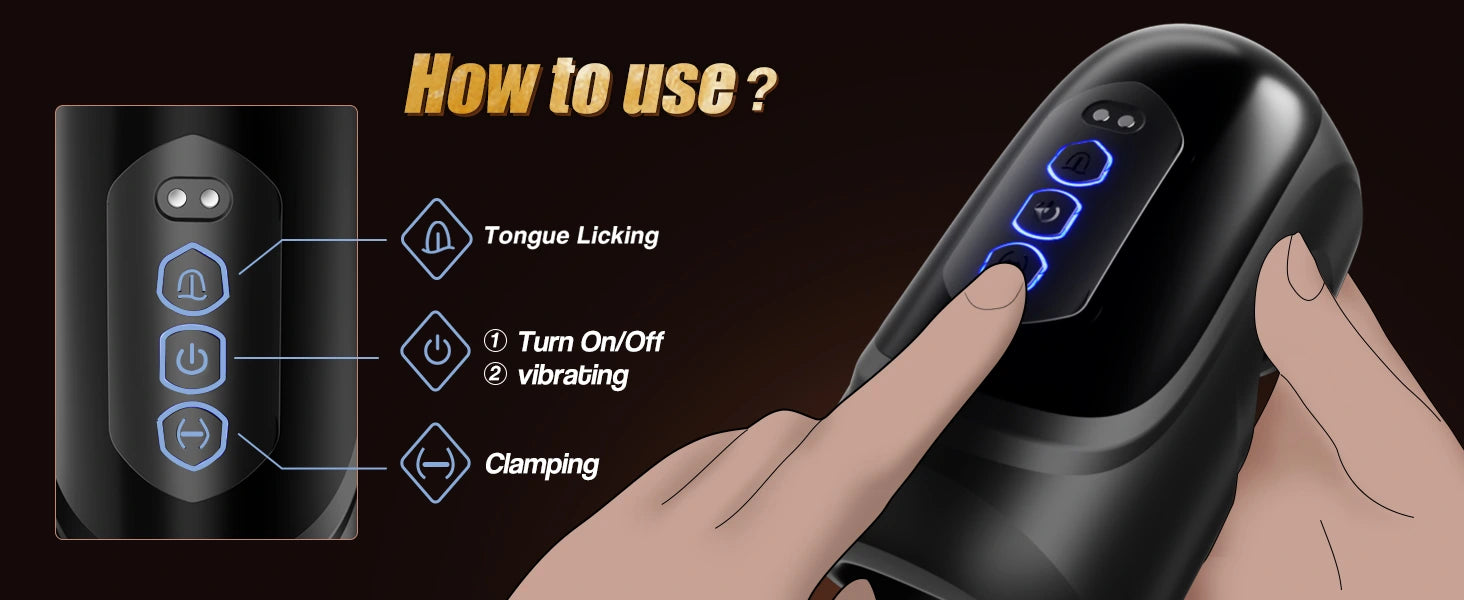 XG18 Penis Training Vibrator with Clamping & Licking Modes detail 8