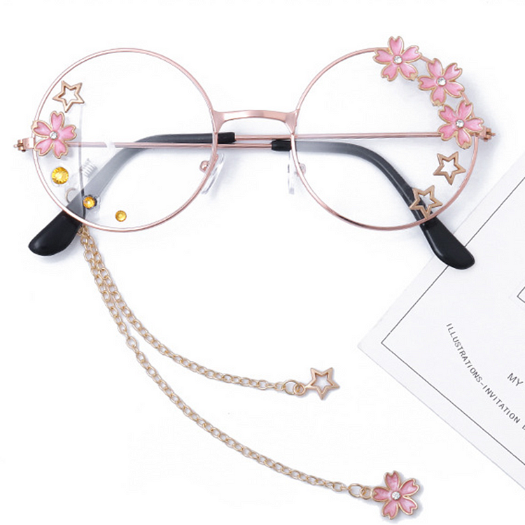 Sakura Star Chain Vintage Eyewear Fashion Glasses - Modakawa Modakawa