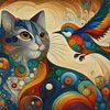 (Multi-Style) Cat Bird Lamb-11CT Stamped Cross Stitch 40*40cm/15.75*15.75in tapestrymarket