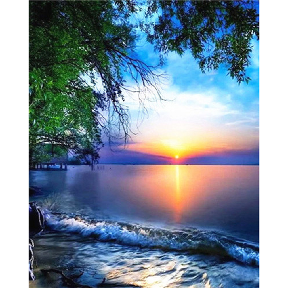 

Sunrise Lake - Square Drill Diamond Painting - 40*50CM, 501 Original