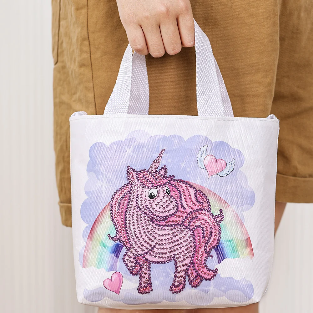 5D Diamond Painting Handbag DIY Canvas Yak Storage Bag Tote Gifts