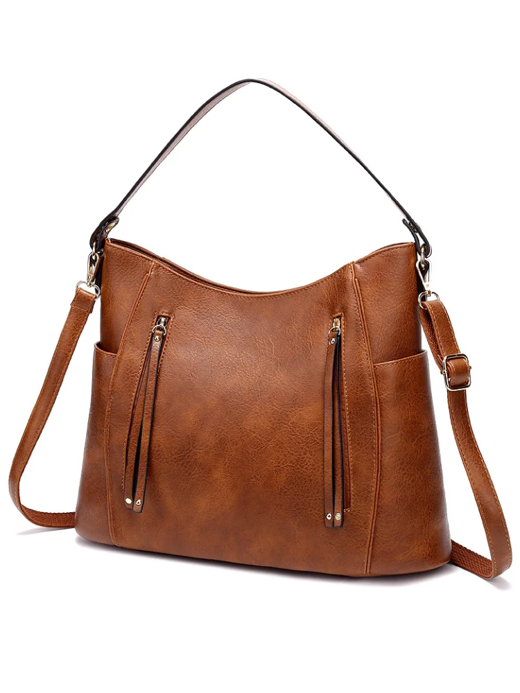 Tassel Zippers Utility Tote Bag