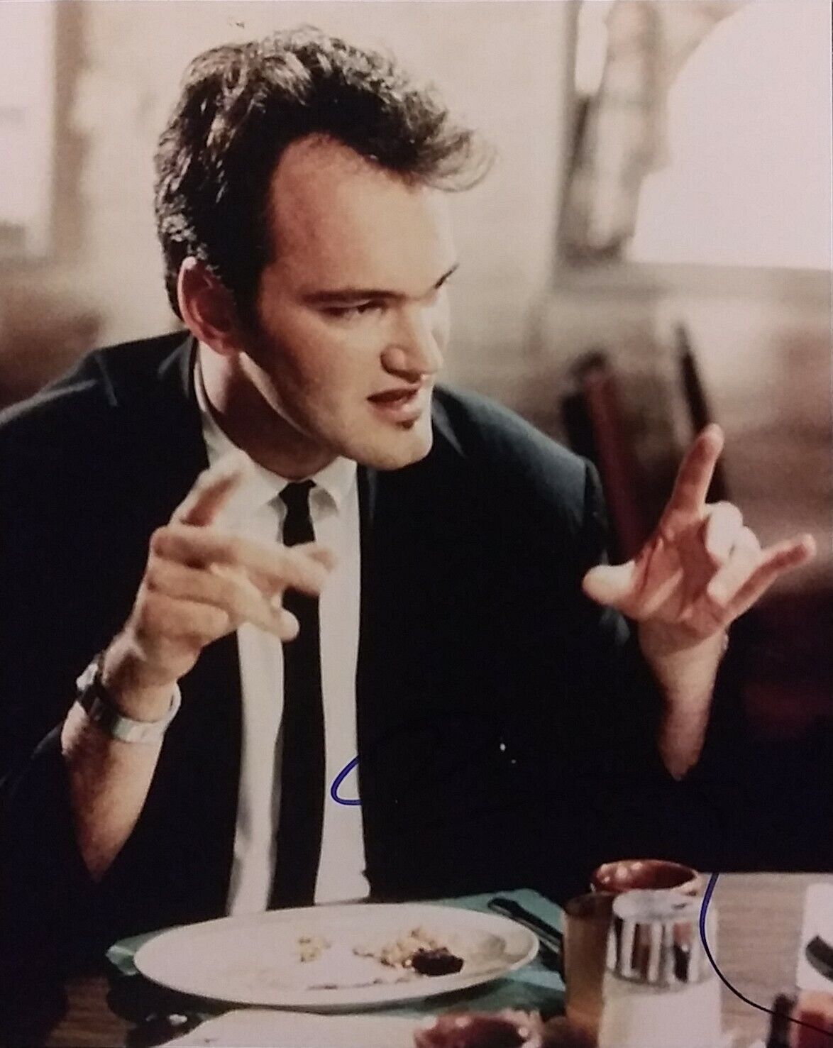 Quentin Tarantino signed 8 x 10