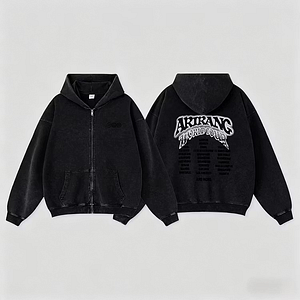 BTS Arirang Official Logo Hoodie | World Tour Black Zip Up 💜