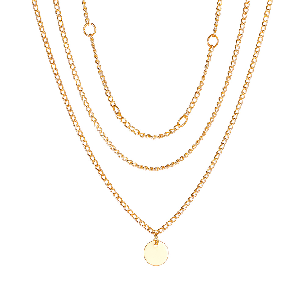 

Fashion Women Necklace Multi-Layer Charming Pendant Clavicle Chain Jewelry, 501 Original