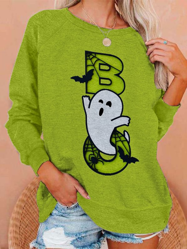 Halloween Boo Lovely Ghost Sweatshirt