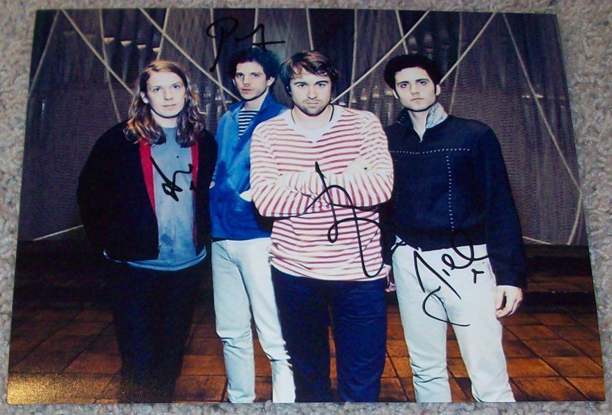 THE VACCINES BAND SIGNED AUTOGRAPH 8x10 Photo Poster painting D w/PROOF JUSTIN HAYWARD-YOUNG +3