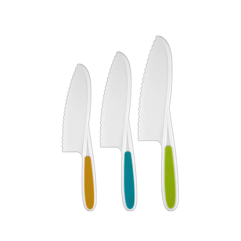 Casual Solid Color Plastic Chopping Board Fruit Knife 1 Set