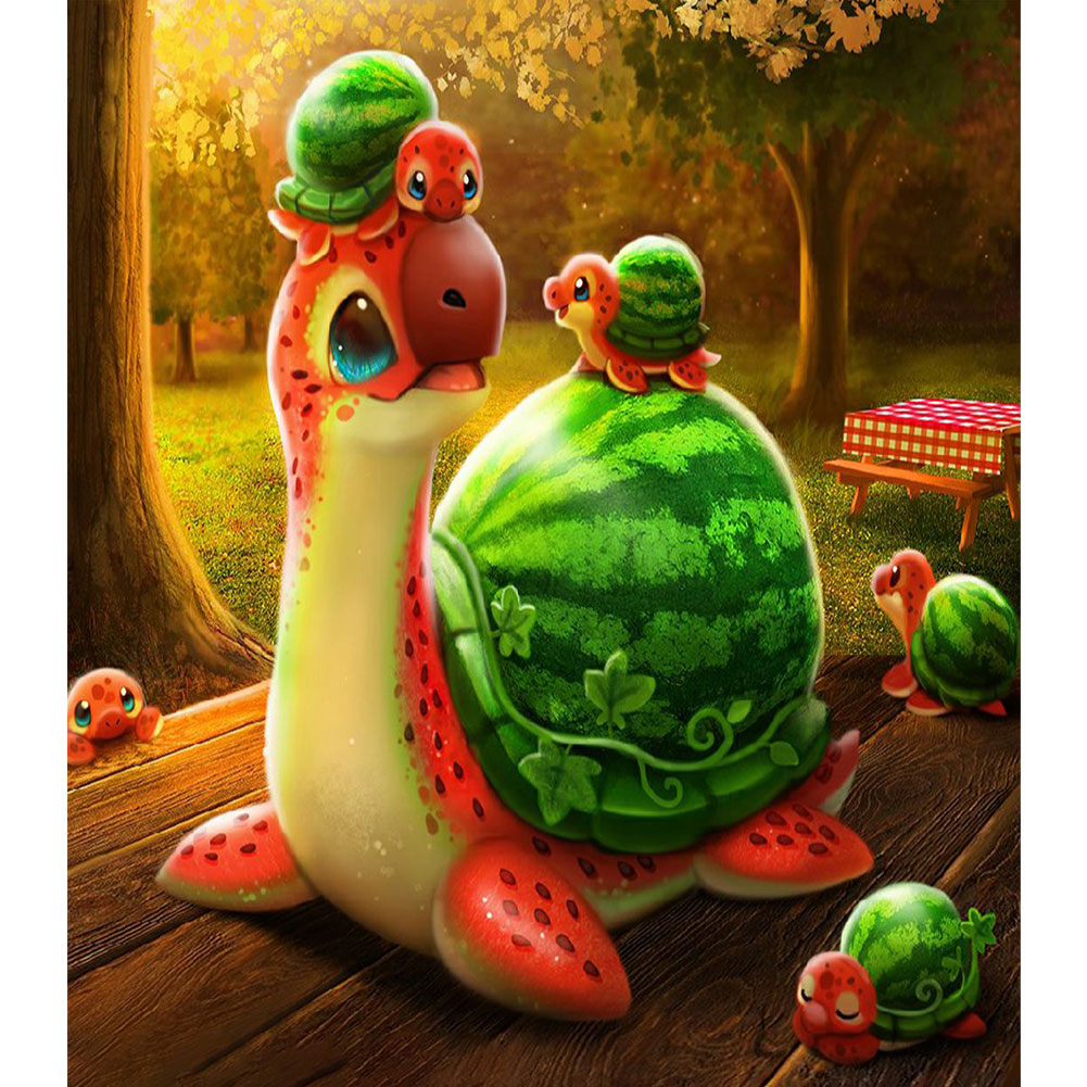 

Fruit Turtle - Round Drill Diamond Painting - 40*45CM, 501 Original