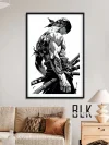 Ink Style Roronoa Zoro Decorative Painting - ONE PIECE - BLK Studio