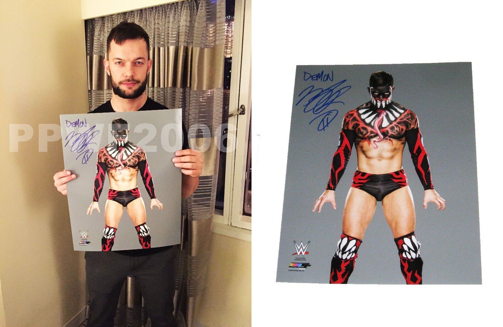 WWE FINN BALOR HAND SIGNED AUTOGRAPHED 16X20 Photo Poster painting WITH PROOF AND COA 4