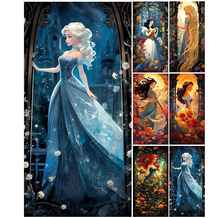 Disney Princess - Full Round 40*60CM