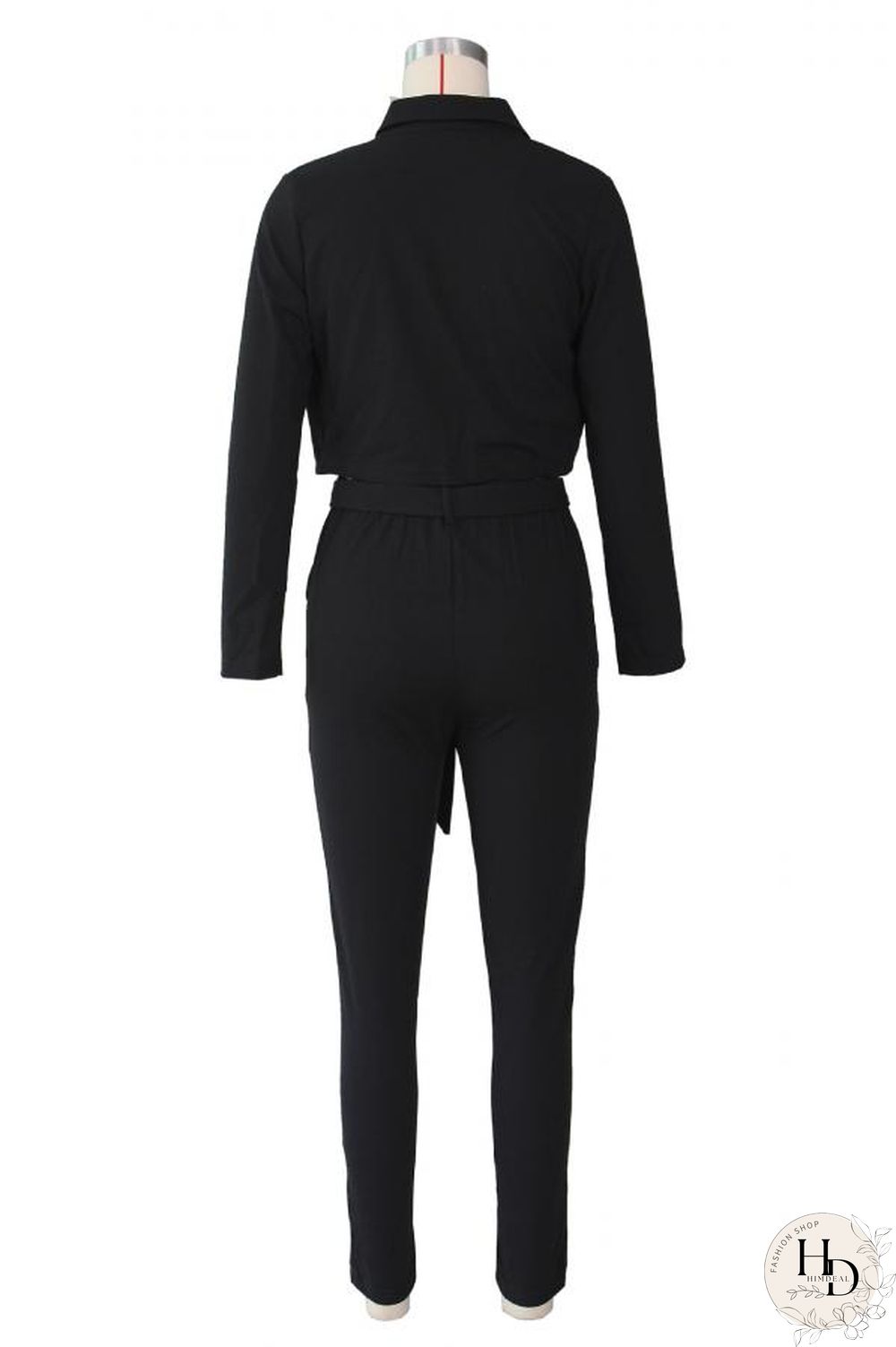 Black Sexy Fashion Slim fit Two Piece Suits Solid asymmetrical Regular Long Sleeve