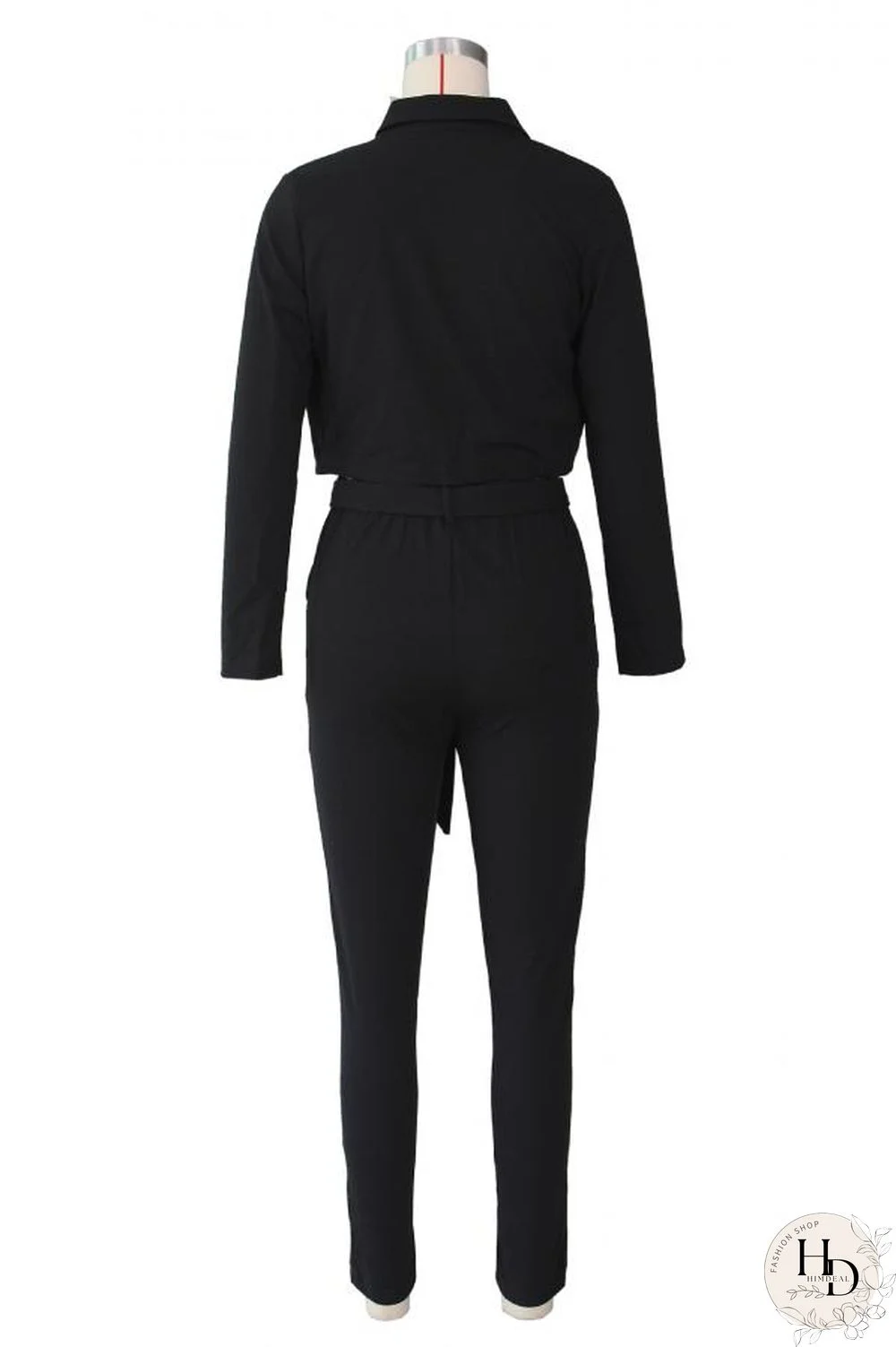 Black Sexy Fashion Slim fit Two Piece Suits Solid asymmetrical Regular Long Sleeve