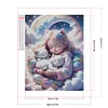 Diamond Painting -DIY Round Drill Cute Little Girl(35x45cm)