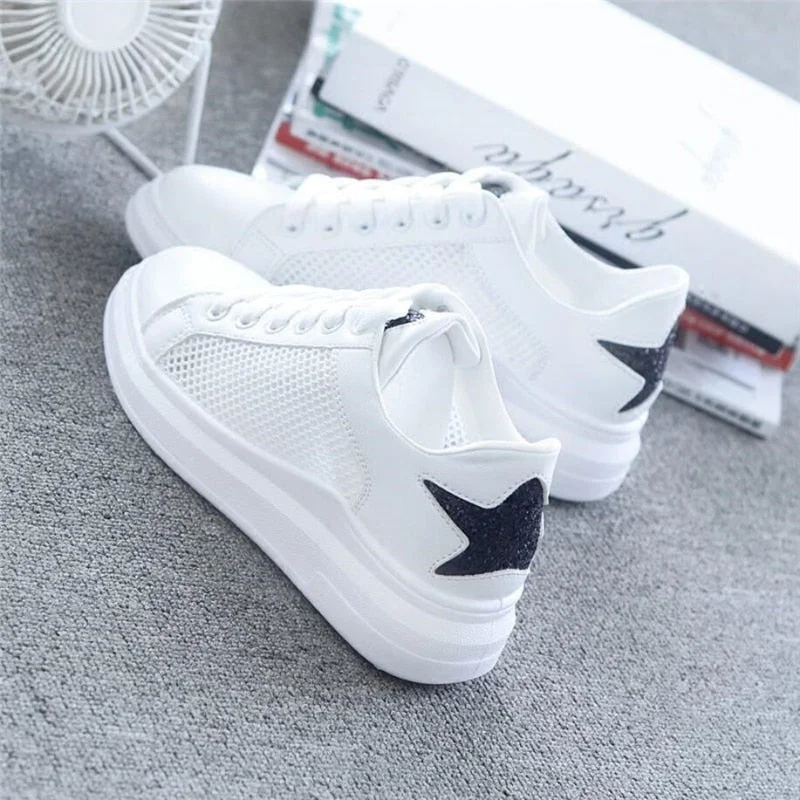 Female Flat Casual Shoes 2021 New Spring Summer Women Vulcanized Shoes Women's Shoes Sneakers White Shoes Woman Zapatillas Mujer