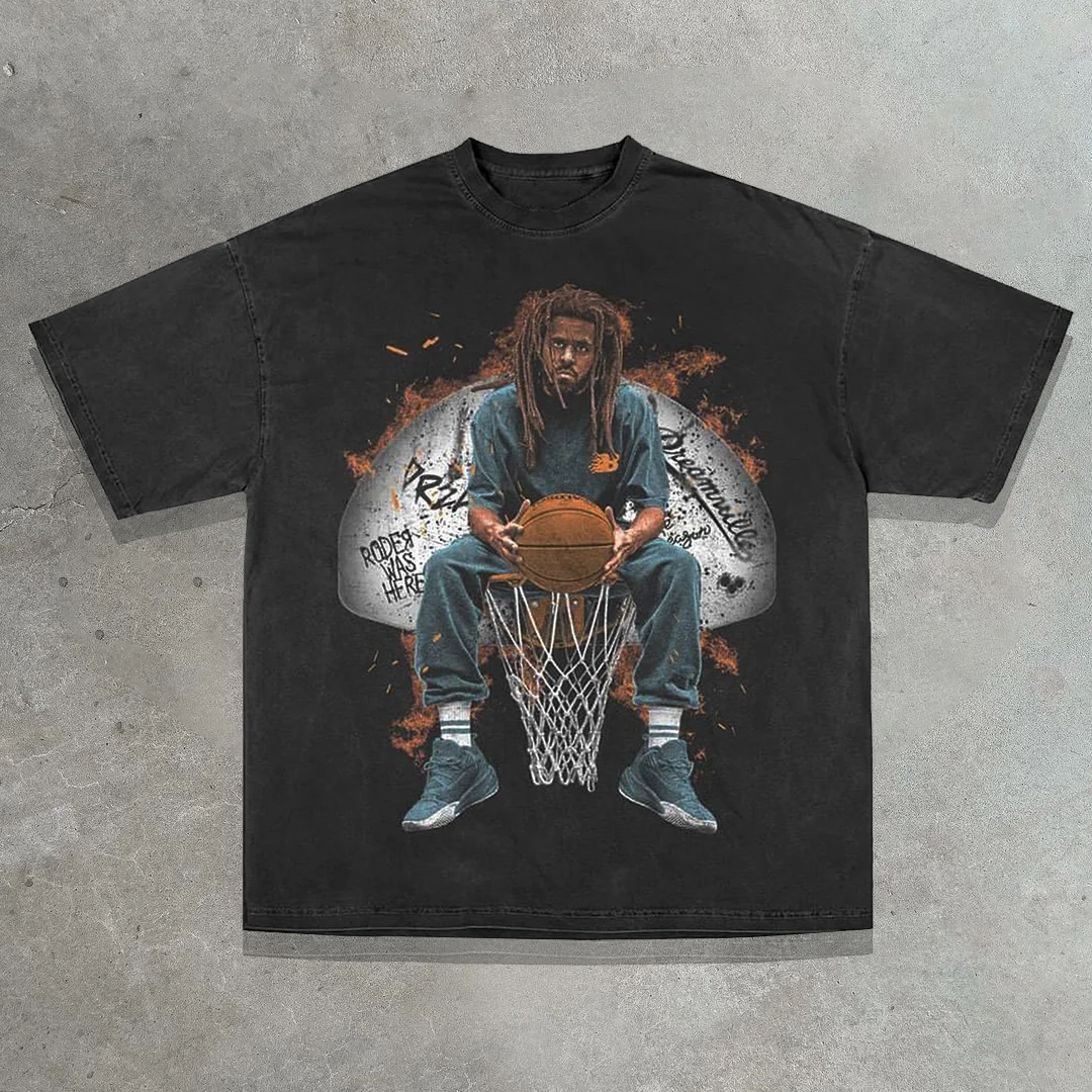 Casual Street Basketball J. Cole T-shirt