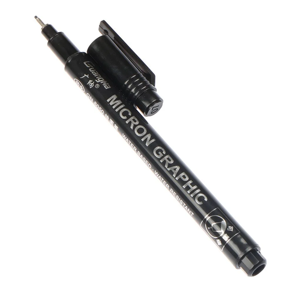 1pcs Nail Art Graffiti Pen Black Color UV Gel Polish Design Dot Painting Detailing Pen Brushes DIY Nail Art Adorn Tools