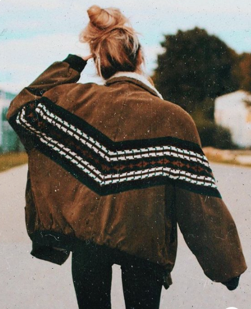 classic vintage print bomber jacket