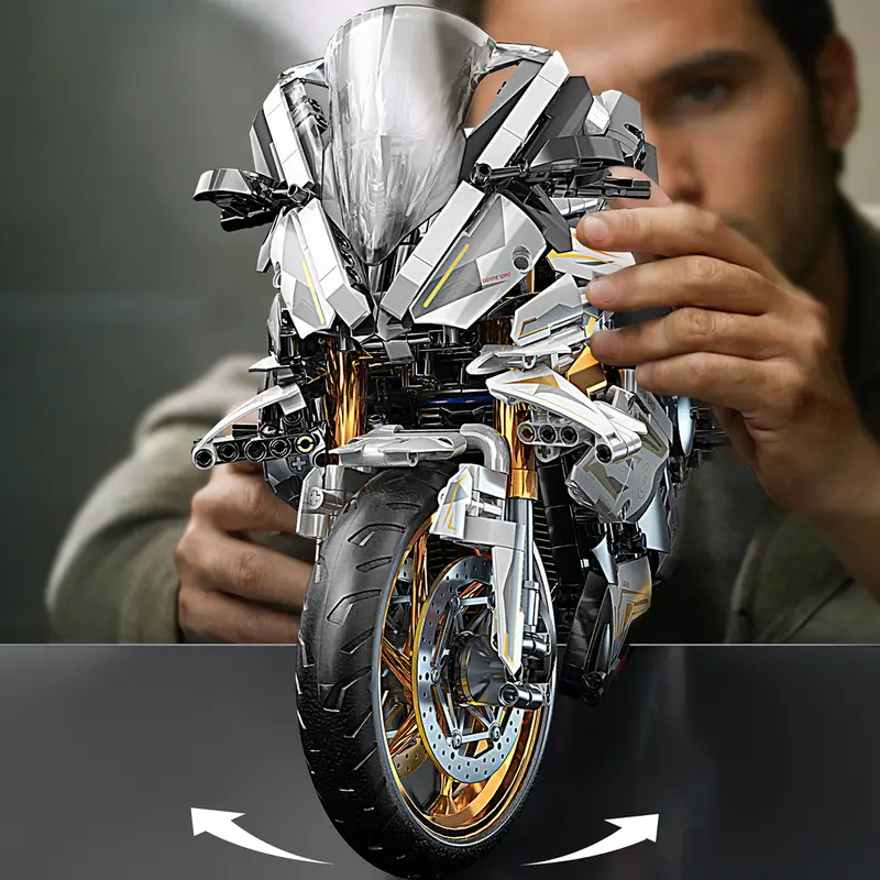 1 5 2000pcs white golden building blocks assembled model splicing is simple and easy to suitable for birthday christmas halloween thanksgiving new year party gifts Product details 3