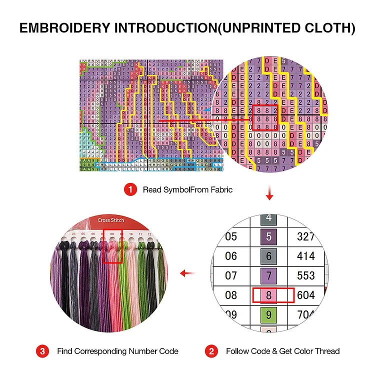 Embroidery Floss Organizer Cross Stitch Thread Holder Line Storage Boards  17*4CM/1.58*6.69