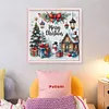 Christmas Cottage-14CT Stamped/Counted Cross Stitch 40*40cm/15.75*15.75in tapestrymarket