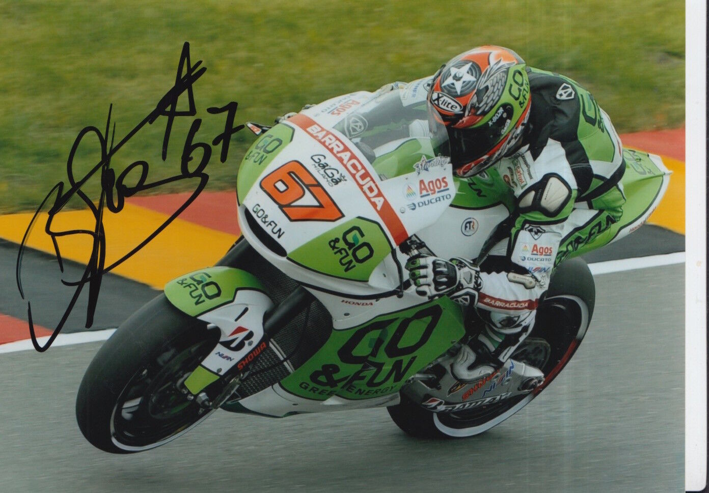 Bryan Staring Hand Signed 7x5 Photo Poster painting GO&FUN Honda Gresini MotoGP 4.