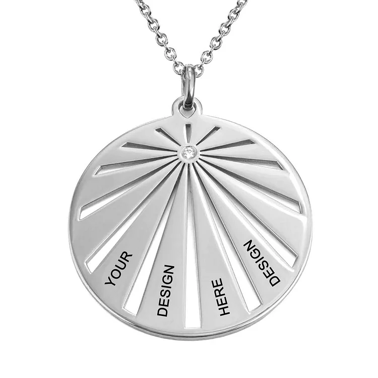 Personalized Design Round Necklace