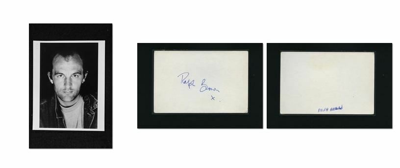 Ralph Brown - Signed Autograph and Headshot Photo Poster painting set - Withnail & I