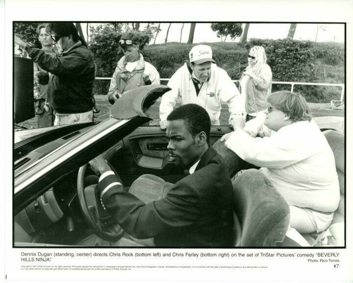 Chris Rock Chris Farley Beverly Hills Ninja Original 8x10 Press Photo Poster painting