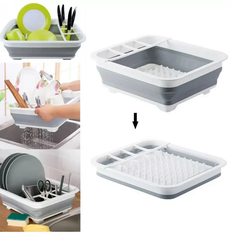 Kitchen Folding Storage Collapsible Dish Drying Rack